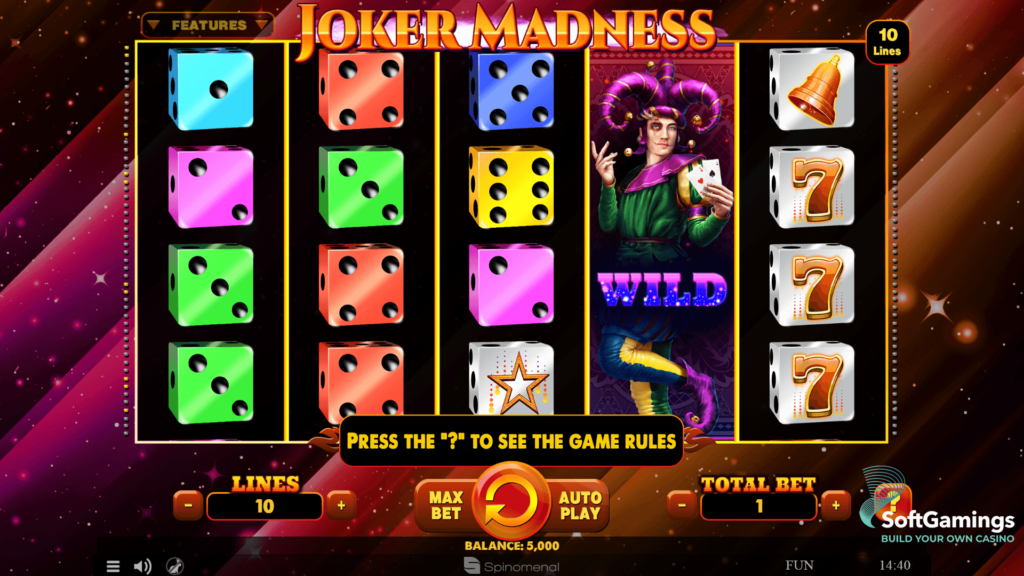 Joker Madness สล็อตออนไลน์ เกมแตกง่าย