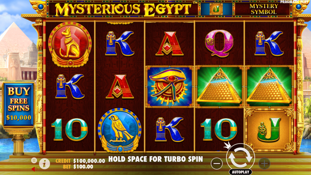 Mysterious Egypt เกมสล็อตวอเลท แตกง่าย